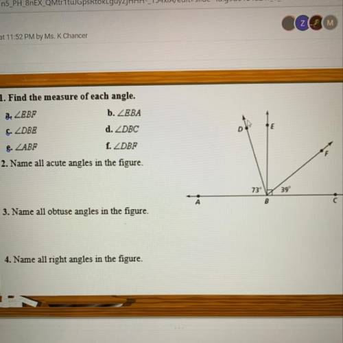 Can you guys help me to find the measure of each angle tysm.