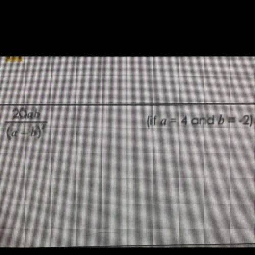 20ab
if a = 4 and b = -2)