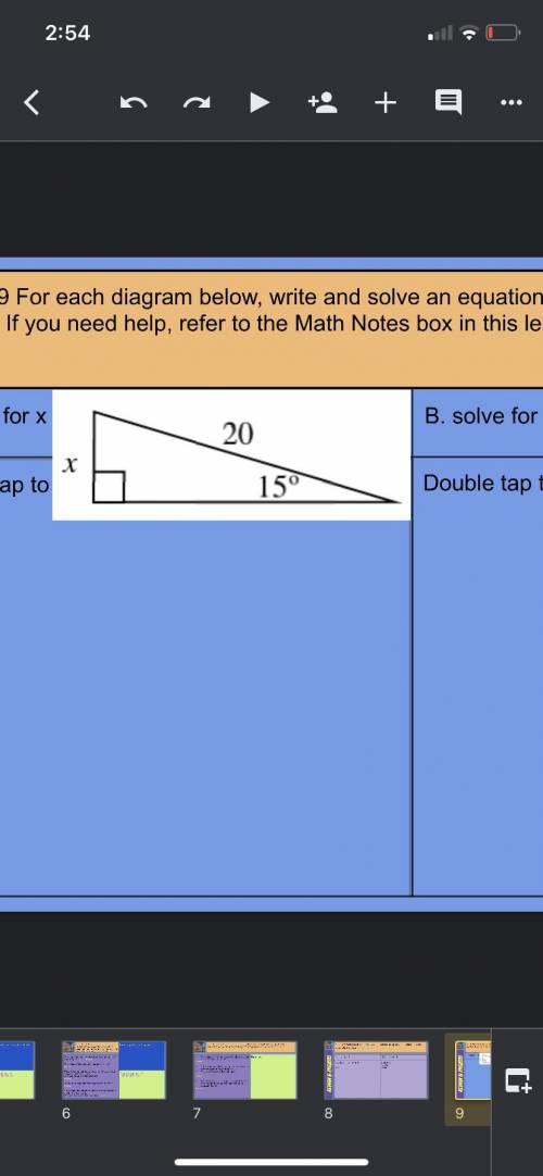 Solve for x it’s my homework need help.