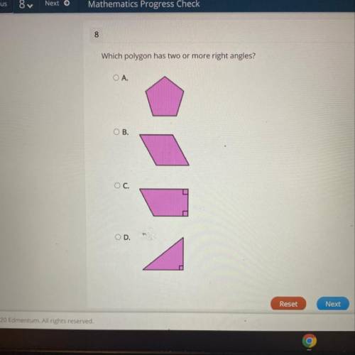 Which polygon has two or more right angles?