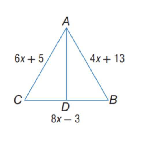 I need help finding the value of x