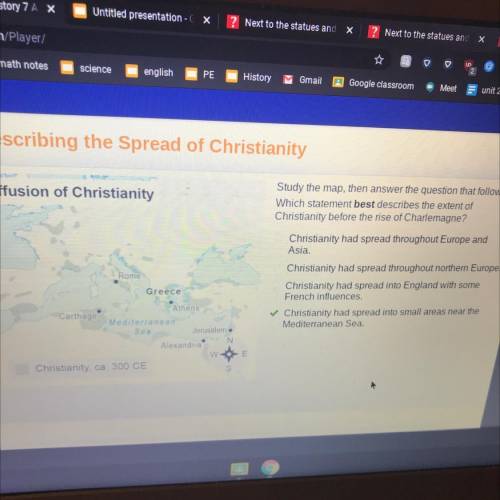 Describing the Spread of Christianity

Diffusion of Christianity
Study the map, then answer the qu