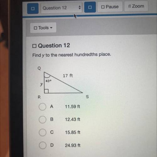 HELP ME PLEASE
Find y to the nearest hundredths place?