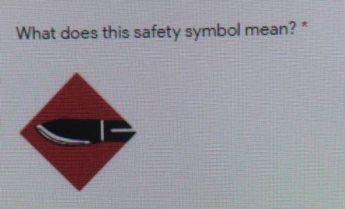 What does this safety symbol mean? *