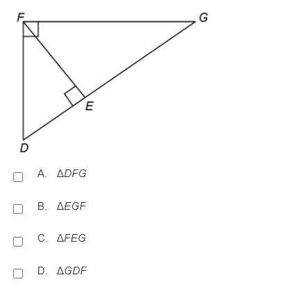 Which triangles are similar to ΔDEF?