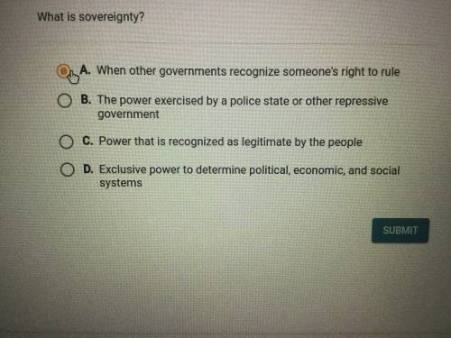 What is sovereignty?
Pls help. I am not very sure :(