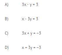 Write the equation of the line passing through (−1, 0) and (0, −3).