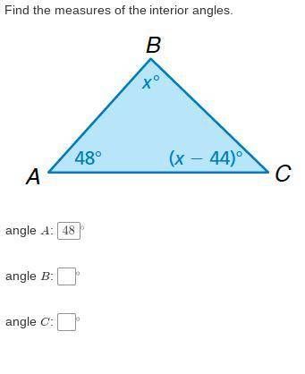 Find the measure of the interior angle.