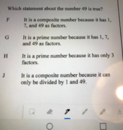 Which statement about the number 49 is true