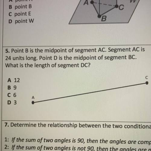 #5. What is the length of segment DC ?
