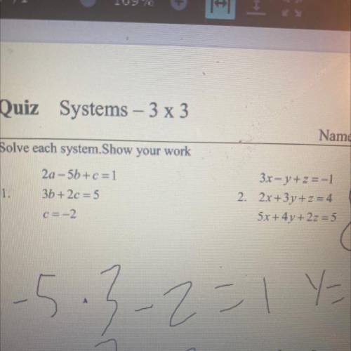 Please solve these systems with steps! I’ll mark you brainliest