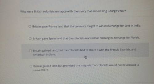 Why were British colonists unhappy with the treaty that ended King George's War?