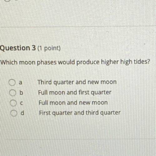 Which moon phases would produce higher high tides !