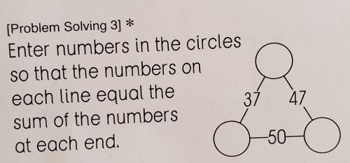 Find the sum for the circles