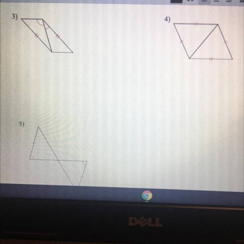 Would any of these shapes classify as a congruent triangle?