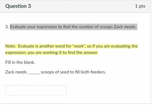 Evaluate your expression to find the number of scoops Zack needs. I WILL MAKE BRAINLIEST IF RIGHT!!