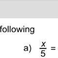 Find the value of x in the questions?
