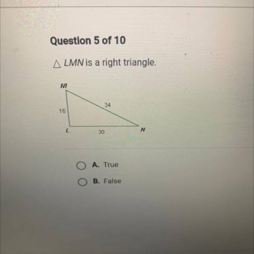 Is lmn a right triangle