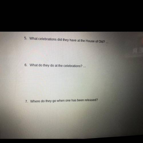 These are the questions for the The book: The giver 
Plzzz ANSWER CORRECT