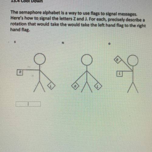 The semaphore alphabet is a way to use flags to signal messages. Here's how to signal the letters Z