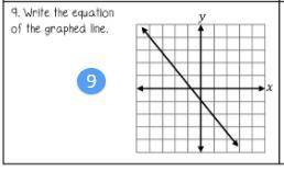 Write the equation for the line based on the graph.