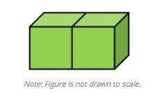 What is the volume of the figure below, which is composed of two cubes with side lengths of 9 units