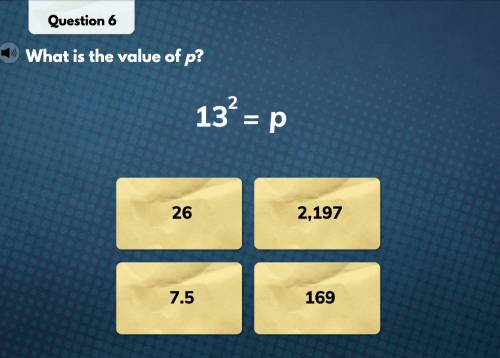 What is the value of p? 13^2 = p