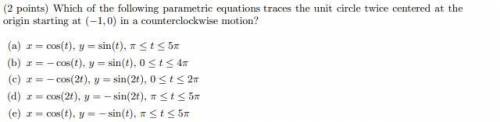 How do you do this question? And why is the answer E and not A?