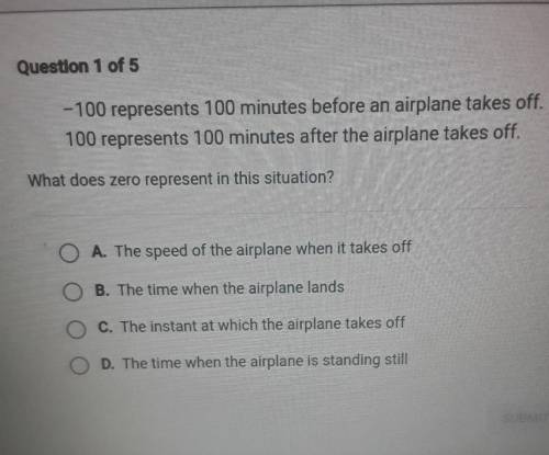 -100 represents 100 minutes before an airplane takes off. 100 represents 100 minutes after the airp