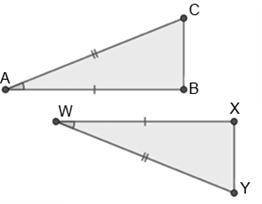 Which of the following pairs of triangles can be proven congruent by ASA?

A. (Image 1)
B. (Image