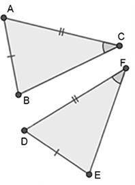 Which of the following pairs of triangles can be proven congruent by SAS?

A. (Image 1)
B. (Image