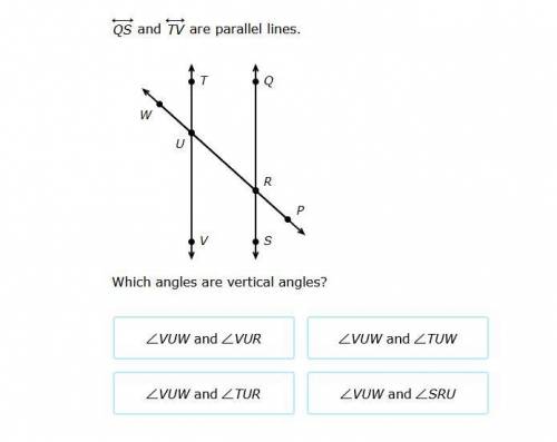 Which angles are verticle angles?