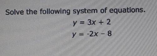 Someone helpp solve the following system of equation