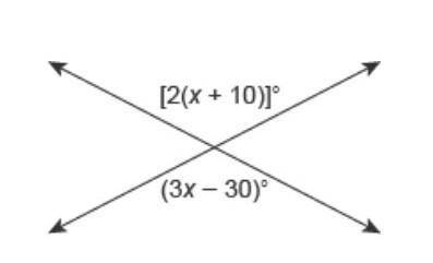 What is the value of x?   Enter your answer in the box. x = ____°