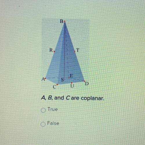 A,b,and c are coplanar.
true or false?
