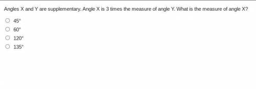 What is a supplementary angle?