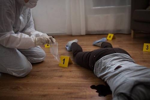 HELP FAST correct answers only

Q1)Given below is a crime scene photograph. If you were an investi