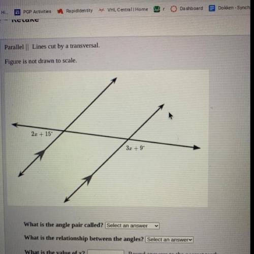 What is the angle called? what is the realationship between the angles? what’s the value of x?