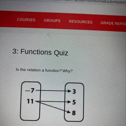 Is the relation a function? Why?