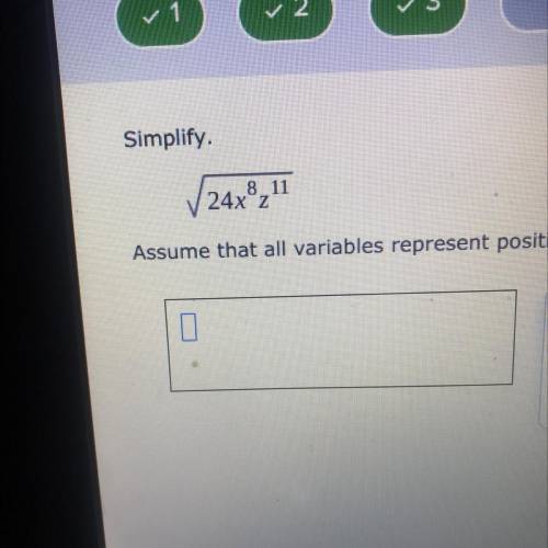 Simplify.
11
u
Assume that the variable represents a positive real number.