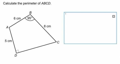 Calculate the perimeter of ABCD- mathswatch question