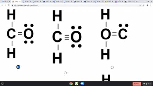 Formaldehyde is an organic compound. Each molecule includes two hydrogens (H) atoms, one oxygen (O)