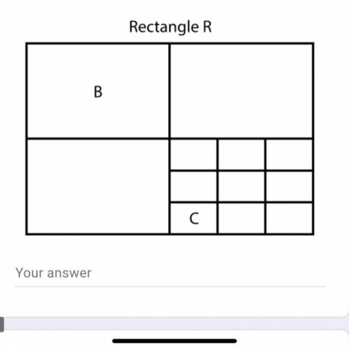Rectangle R is divided into 8 cubes as shown. Is R a scaled copy of C?