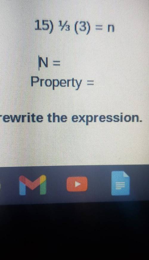 Find the value of n in each equation then name the property that is used