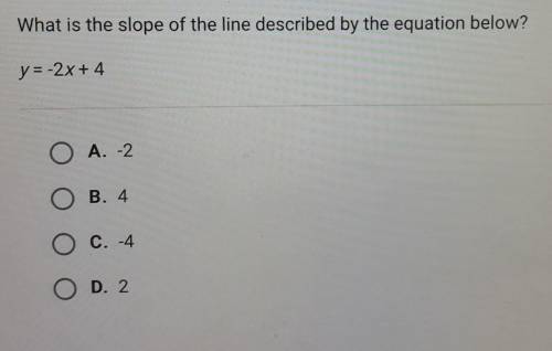 What is the slope of the line