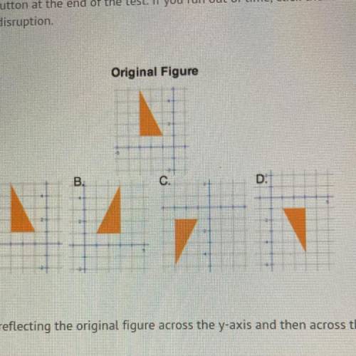1)

Original Figure
A
C
D:
Which transformation is the result of reflecting the original figure ac