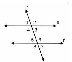 NEED ANSWER ASAP! Which is enough information to prove that s is parallel to t?

Angle 1 is congru