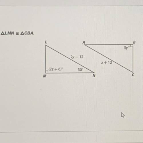 It’s asking me to solve for z...Can someone please explain how I can workout this problem?