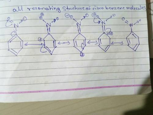 Can someone draw a resonance structure for the molecule benzene.