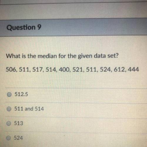 What’s the median for the given data set ? 506,511,517,514,400,521,511,524,612,444
